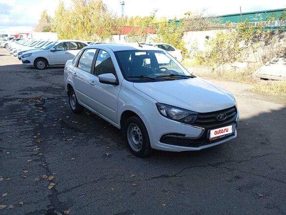 2024 Lada (ВАЗ) Granta I Рестайлинг, белый, 655000 рублей - вид 1