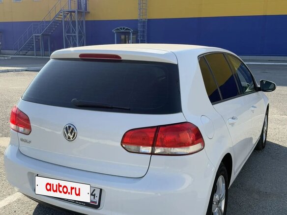2012 Volkswagen Golf VI, белый, 860000 рублей - вид 6