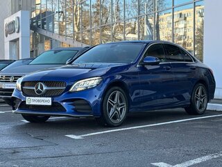 2018 Mercedes-Benz C-Класс 200 IV (W205) Рестайлинг, синий, 2950000 рублей, вид 1