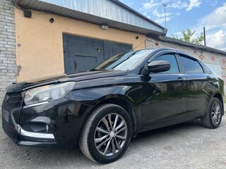 2016 Lada (ВАЗ) Vesta I, чёрный, 650000 рублей, вид 3