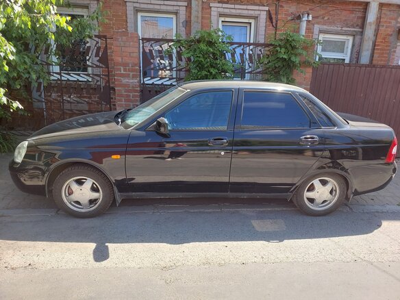 2007 Lada (ВАЗ) Priora I, чёрный, 350000 рублей - вид 4