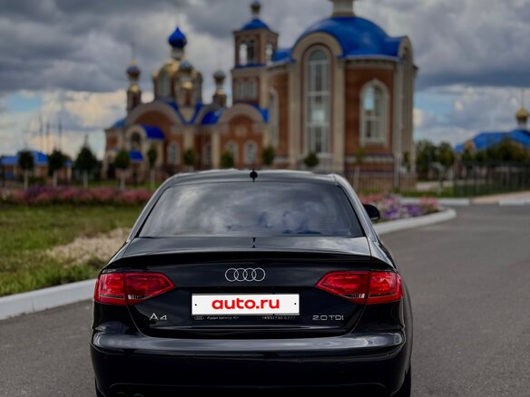 2008 Audi A4 IV (B8), чёрный - вид 5