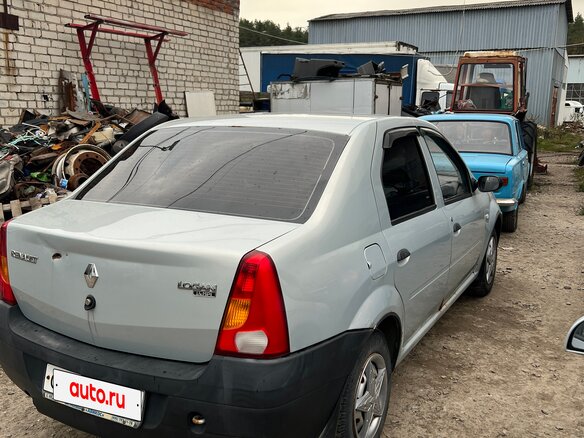 2007 Renault Logan I, серый, 150000 рублей - вид 2