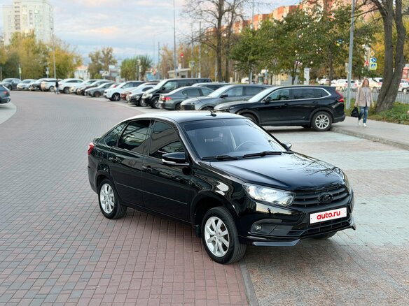 2018 Lada (ВАЗ) Granta I Рестайлинг, чёрный - вид 1