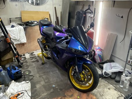 2005 Yamaha YZF-R6, синий, 550000 рублей, вид 4
