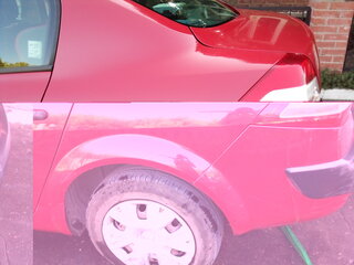2008 Renault Megane II Рестайлинг, красный, 400000 рублей, вид 3