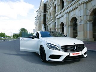 2016 Mercedes-Benz CLS 400 II (C218) Рестайлинг, белый, 3180000 рублей, вид 3