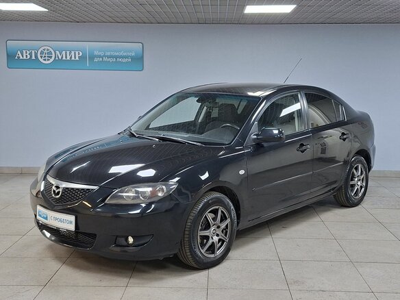 2008 Mazda 3 I (BK) Рестайлинг, чёрный