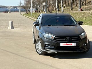 2017 Lada (ВАЗ) Vesta I, чёрный, 730000 рублей, вид 4