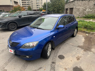 2007 Mazda 3 I (BK) Рестайлинг, синий, 430000 рублей, вид 4