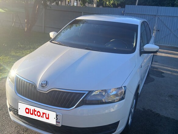2019 Skoda Rapid I Рестайлинг, белый, 1300000 рублей - вид 1