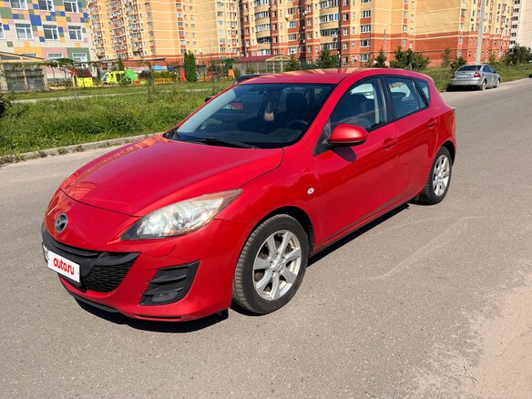 2010 Mazda 3 II (BL), красный, 730000 рублей