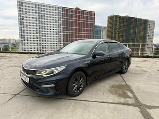 2019 Kia Optima IV Рестайлинг, синий, 1370000 рублей, вид 3