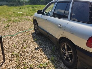 2002 Hyundai Santa Fe I, серебристый, 520000 рублей, вид 3
