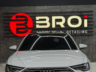 2021 Audi A6 45 TFSI V (C8), белый, 3700000 рублей, вид 4