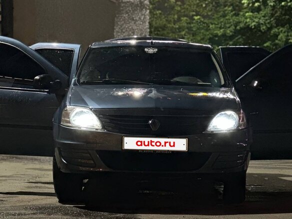 2010 Renault Logan I Рестайлинг, синий, 380000 рублей - вид 2
