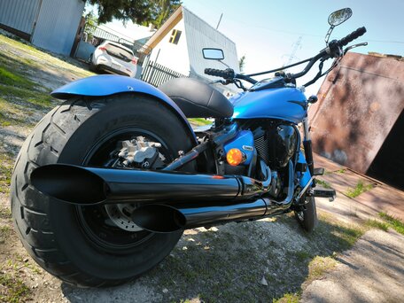 2007 Kawasaki VN900 Vulcan, синий, 510000 рублей, вид 5