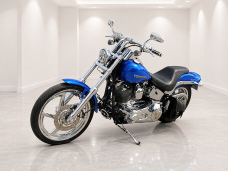 2005 Harley-Davidson Softail Standard, синий, 869612 рублей, вид 3