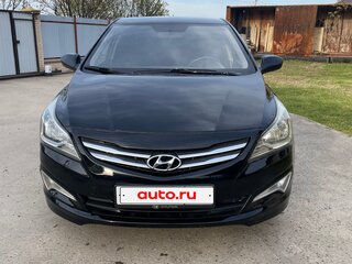2016 Hyundai Solaris I Рестайлинг, чёрный, 850000 рублей, вид 4
