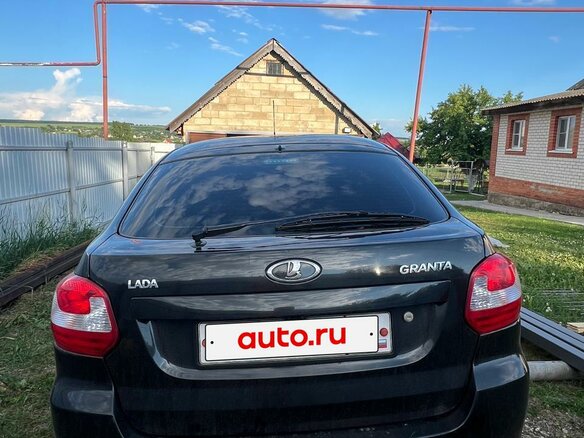2014 Lada (ВАЗ) Granta I, чёрный, 333000 рублей - вид 5