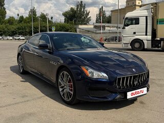2017 Maserati Quattroporte S Q4 VI Рестайлинг, синий, 4600000 рублей, вид 4