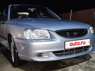 2008 Hyundai Accent ТагАЗ II, серебристый, 450000 рублей, вид 1