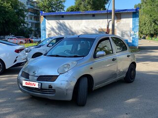 2002 Nissan March III (K12), серебристый, 130000 рублей, вид 1