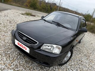 2007 Hyundai Accent ТагАЗ II, чёрный, 365000 рублей, вид 3
