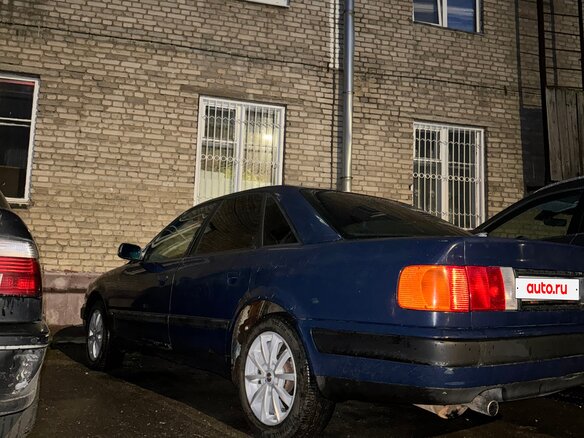 1991 Audi 100 IV (C4), синий - вид 3