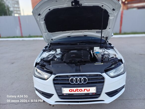2013 Audi A4 IV (B8) Рестайлинг, белый, 1350000 рублей - вид 2