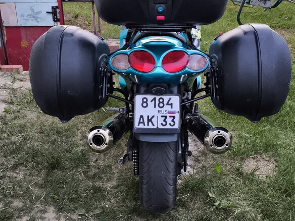 2005 Kawasaki ZZR 1200, синий, 400000 рублей - вид 11