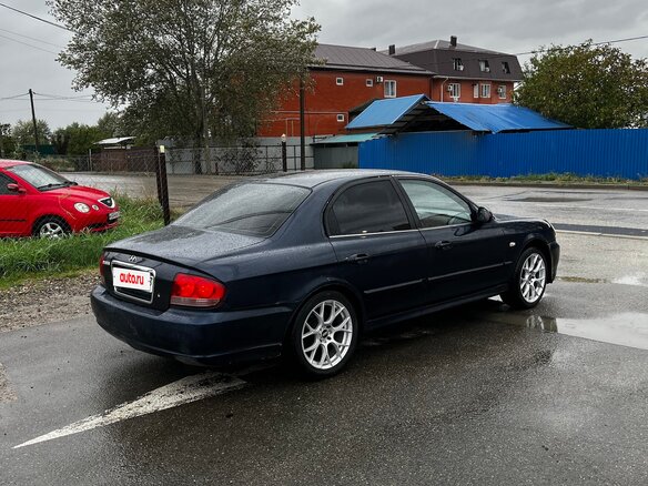 2007 Hyundai Sonata ТагАЗ IV (EF) Рестайлинг, синий - вид 7