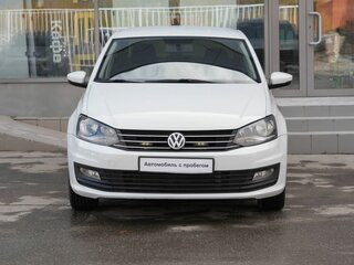 2016 Volkswagen Polo V Рестайлинг, белый, 1170000 рублей, вид 2