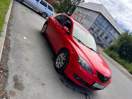 2006 Mazda 3 I (BK) Рестайлинг, красный, 270000 рублей, вид 3
