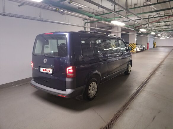 2012 Volkswagen Caravelle Long T5 Рестайлинг, синий - вид 4