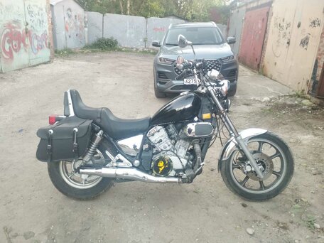 1989 Kawasaki VN750 Vulcan, чёрный, 200000 рублей, вид 1