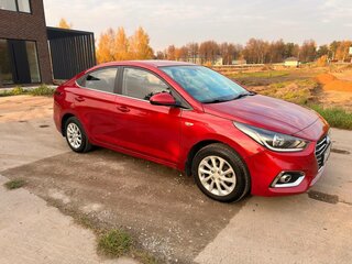 2017 Hyundai Solaris II, красный, 1140000 рублей, вид 2