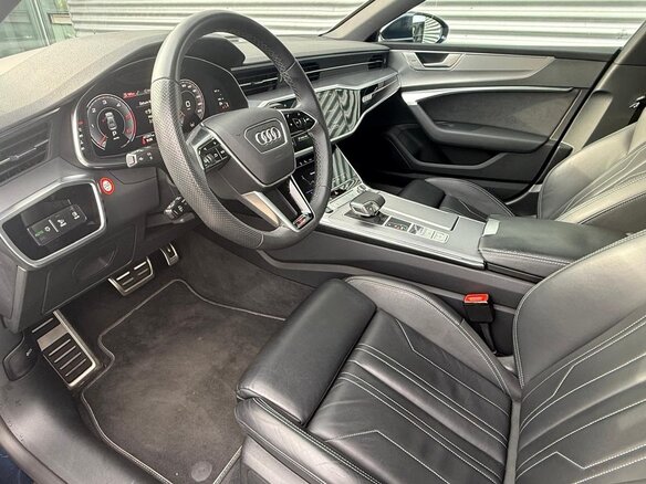 2023 Audi A7 40 TDI II (4K), синий - вид 4