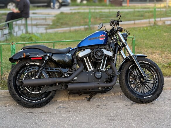 2019 Harley-Davidson Forty-Eight, синий, 1100000 рублей