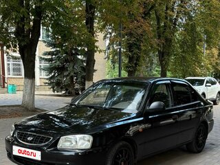 2008 Hyundai Accent ТагАЗ II, чёрный, 590000 рублей, вид 1
