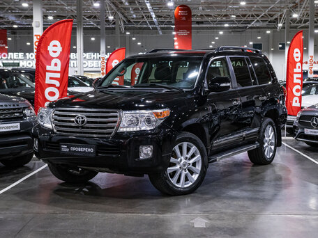 2012 Toyota Land Cruiser 200 Series Рестайлинг 1, чёрный, 3800000 рублей, вид 1