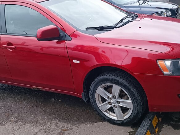 2008 Mitsubishi Lancer X, красный, 400000 рублей - вид 2