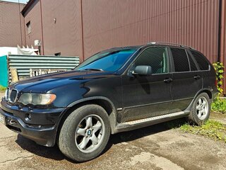2002 BMW X5 3.0d I (E53), чёрный, 630000 рублей, вид 4