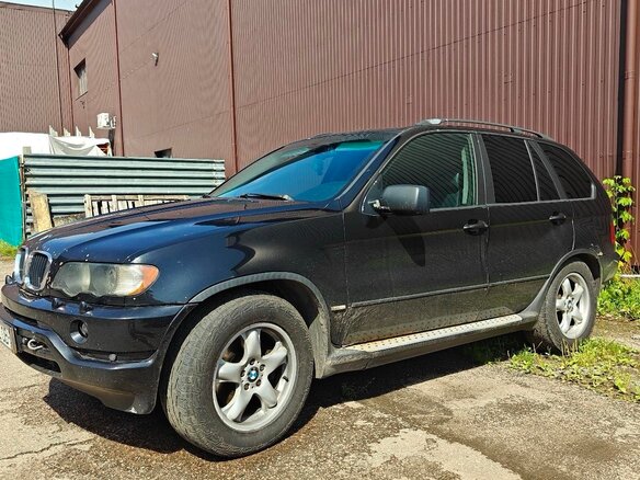 2002 BMW X5 3.0d I (E53), чёрный, 630000 рублей - вид 3