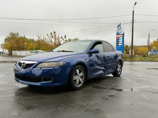 2005 Mazda 6 I (GG) Рестайлинг, синий, 250000 рублей, вид 1