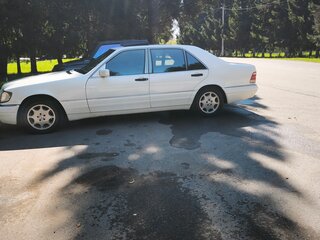 1996 Mercedes-Benz S-Класс 420 Long III (W140) Рестайлинг, белый, 1650000 рублей, вид 4