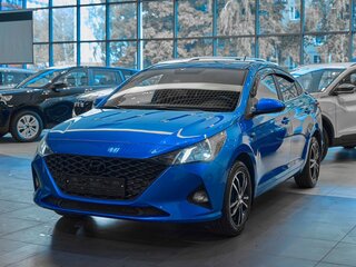 2021 Hyundai Solaris II Рестайлинг, синий, 1499000 рублей, вид 3