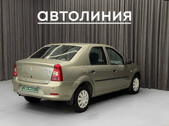 2011 Renault Logan I Рестайлинг, бежевый, 449000 рублей - вид 4