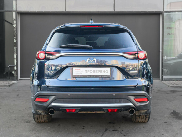 2021 Mazda CX-9 II Рестайлинг, синий, 3550000 рублей - вид 4