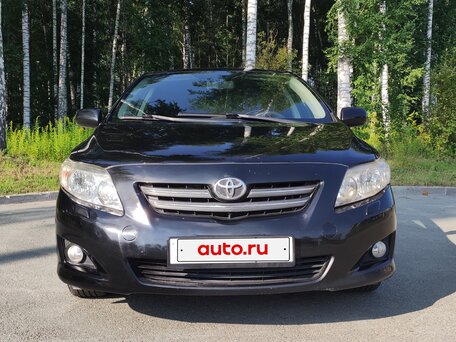 2008 Toyota Corolla AMT X (E140, E150), чёрный, 649000 рублей, вид 2